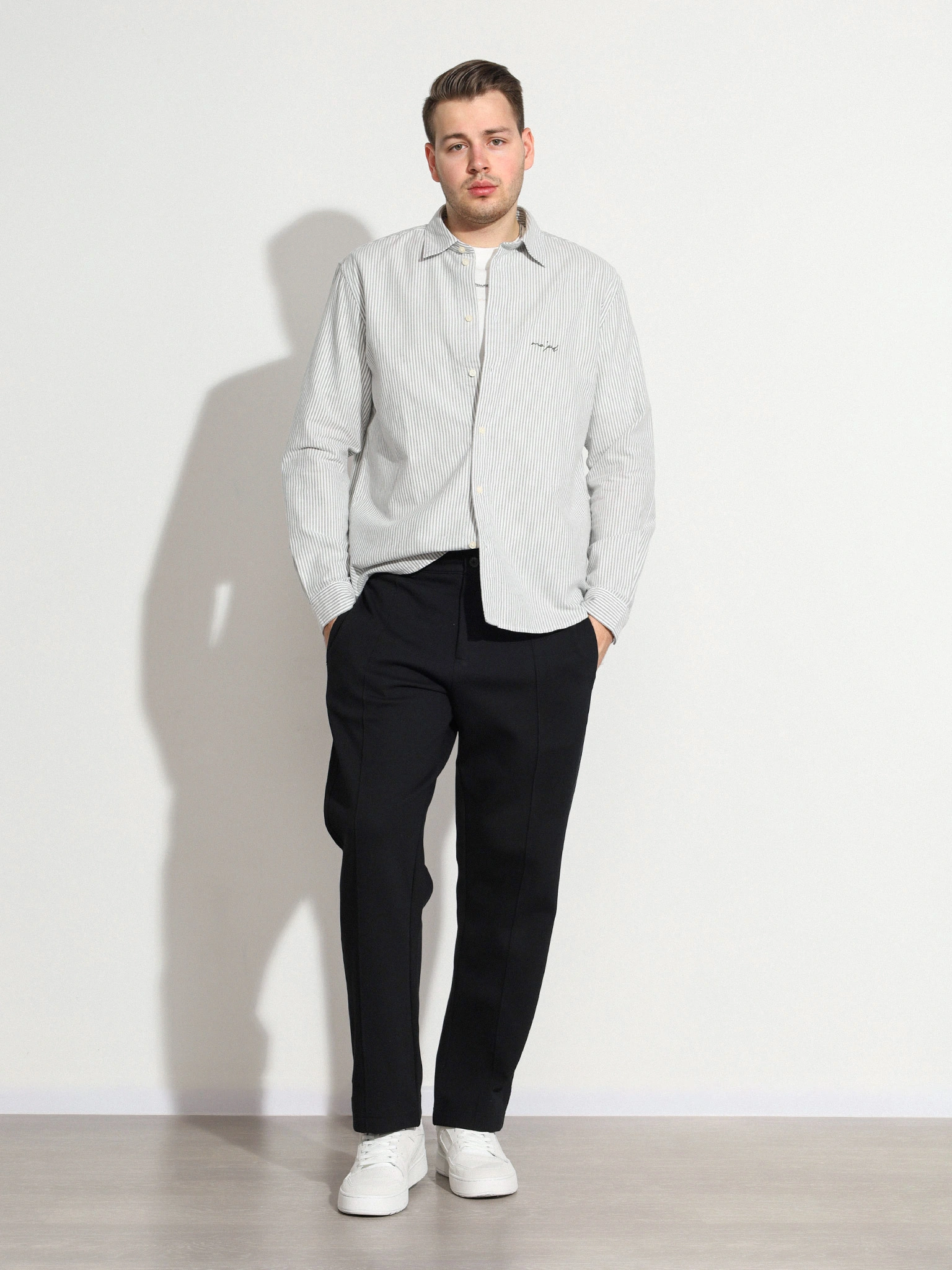 Сорочка в полоску из хлопка